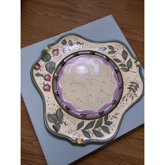Party Lite Decorative Garden Tray Platter NIB - Picture 1 of 2